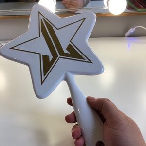 White/Gold Hand Mirror